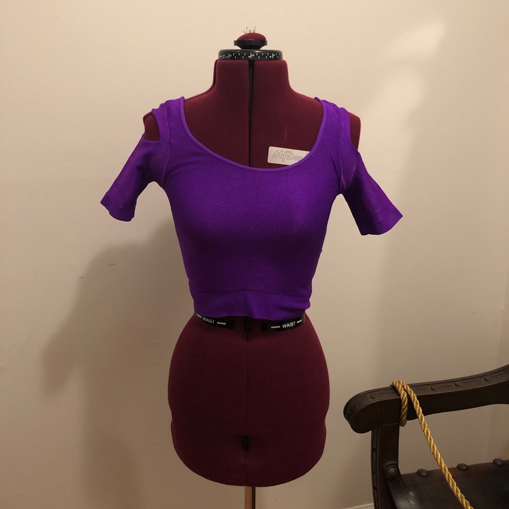 Girls purple dress top